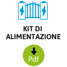 Sistema di chiusura e apertura senza chiavi per zone non alimentate